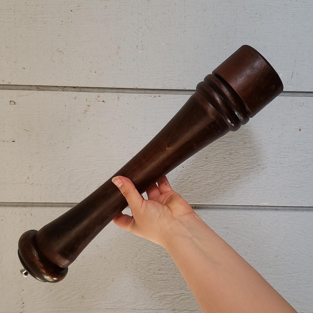18 inch Pepper Shaker. Wood Pepper Shaker